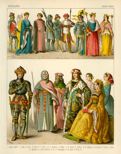 English Costume 1400-1450 by Albert Kretschmer